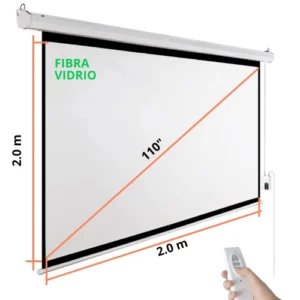 Ecran Eléctrico 110 Pulgadas (4:3) 2.0x2.0 m