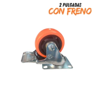 rueda 2 pulgadas con freno