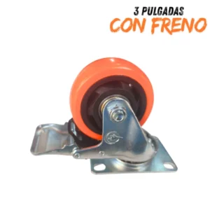 rueda 3 pulgadas con freno