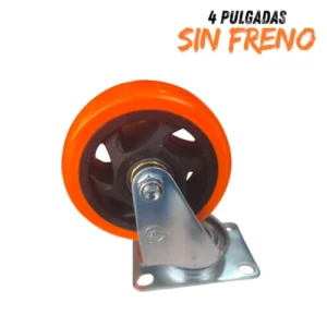 Rueda giratoria de 4 pulgadas 95kg sin freno